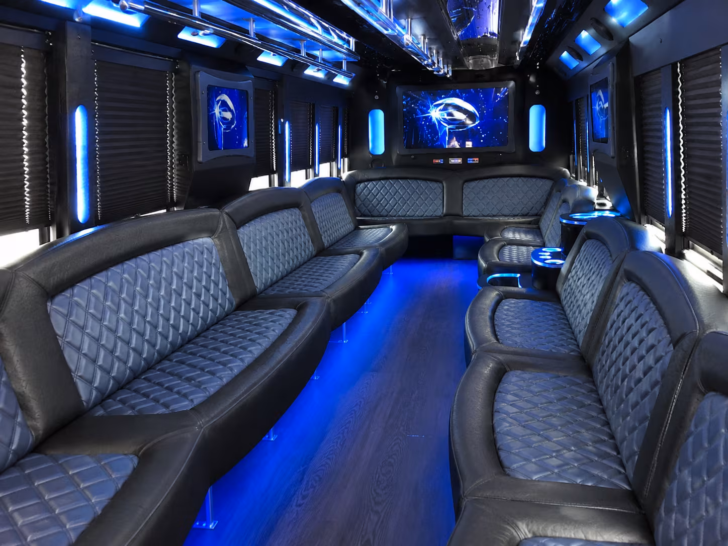 Louisville Concert & Music Festival Transportation party bus interior