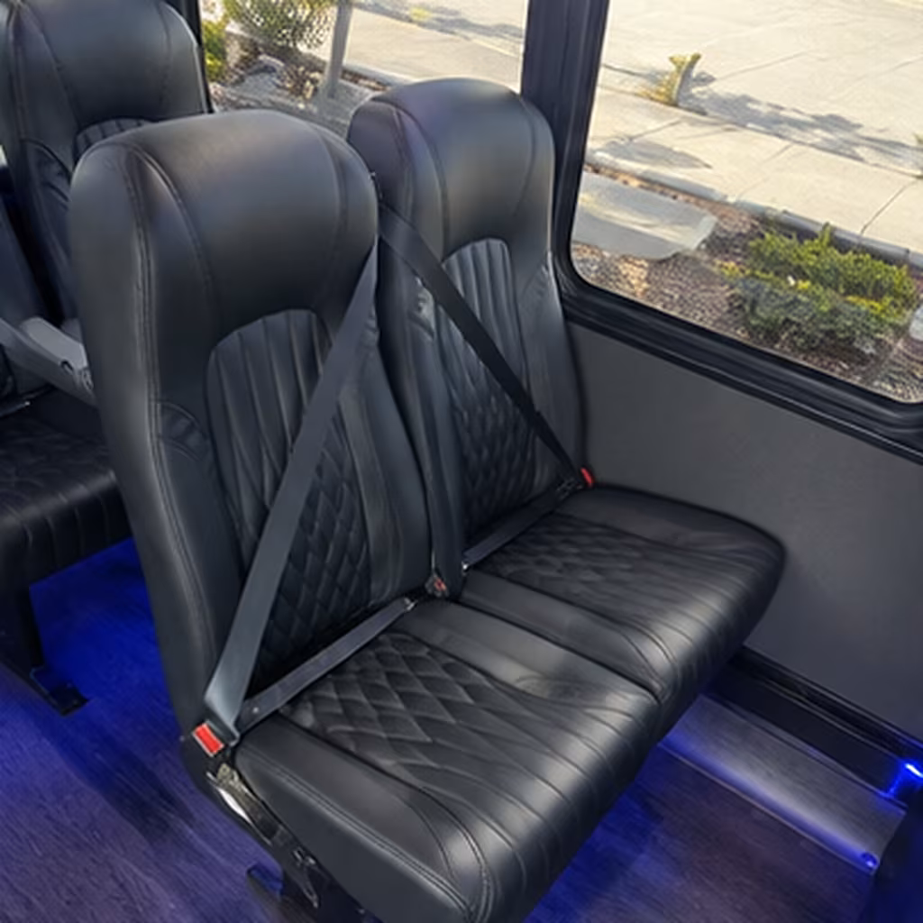 Louisville Corporate Transportation party bus interior