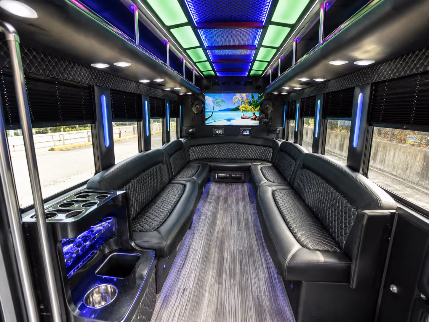 Louisville Private Event Transportation party bus exterior