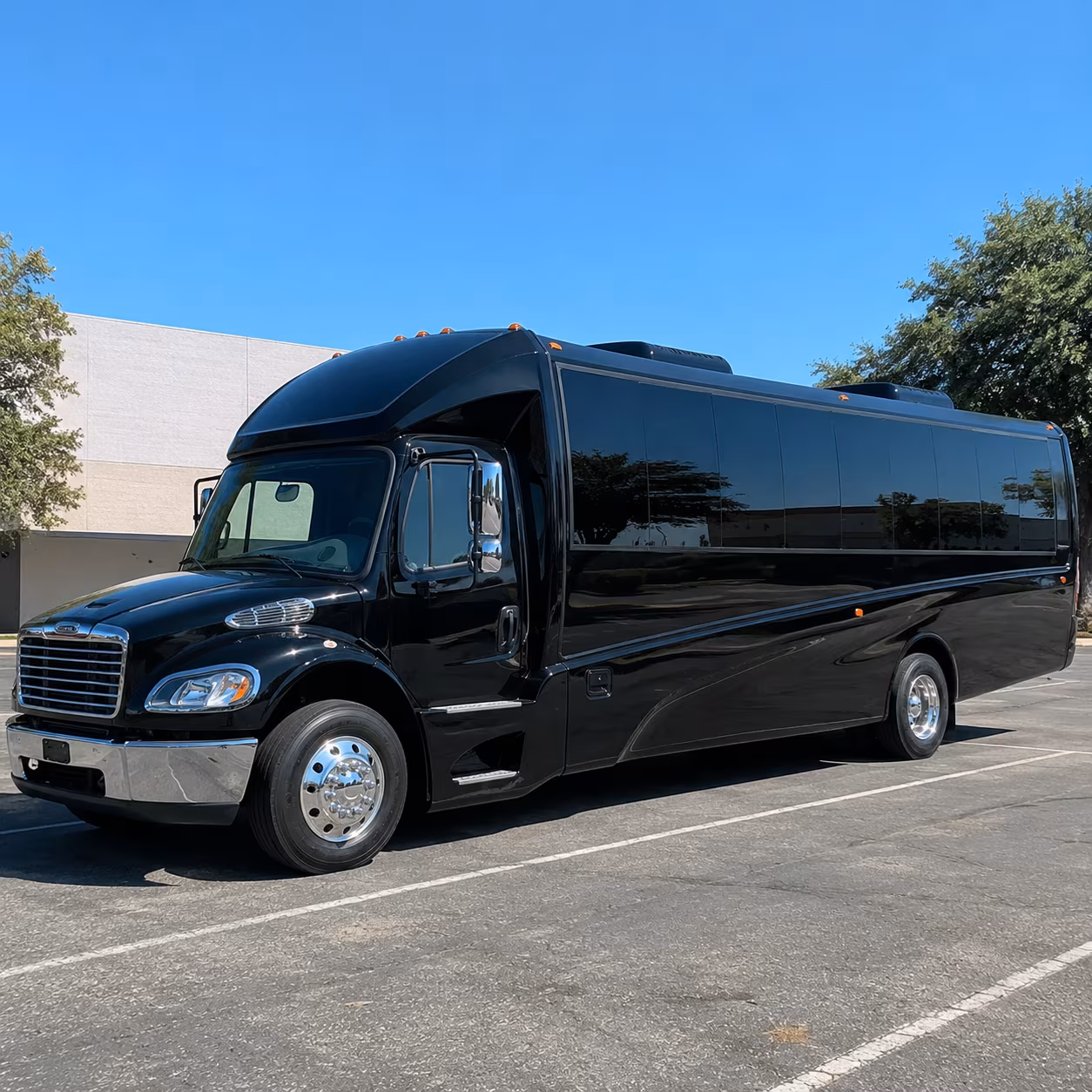 Louisville School Event Transportation party bus exterior
