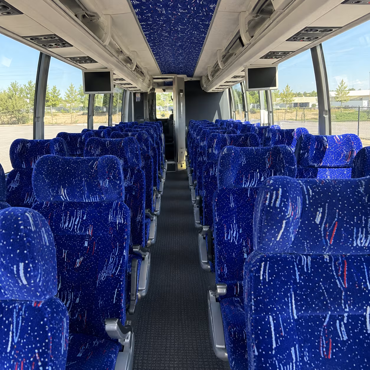 Louisville School Event Transportation party bus interior