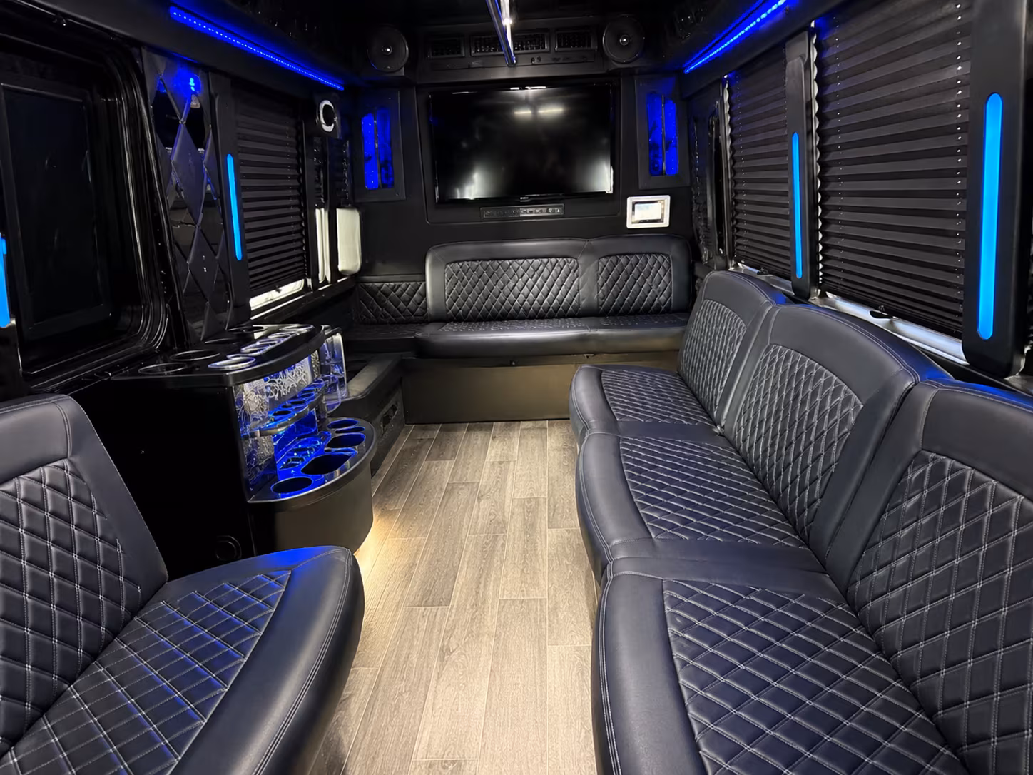 Louisville Sporting Event Transportation party bus exterior