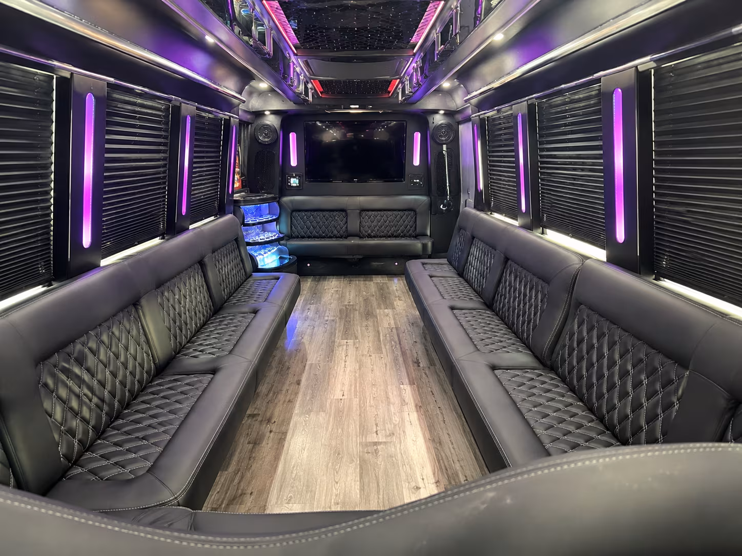 Louisville Sporting Event Transportation party bus exterior
