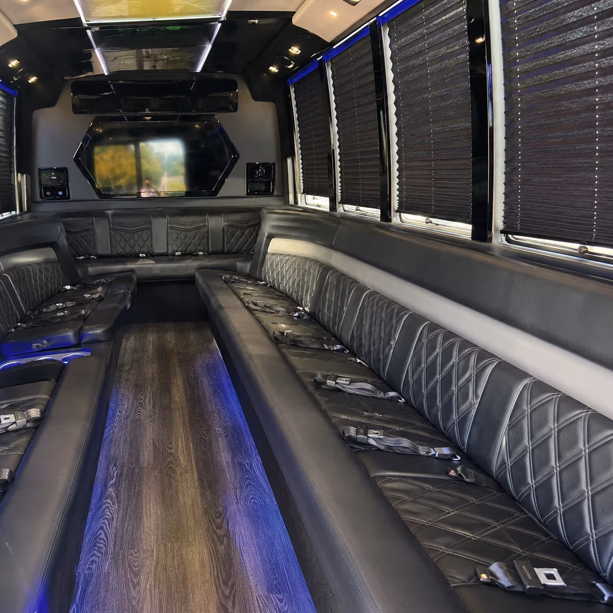 Louisville Wedding Transportation party bus exterior